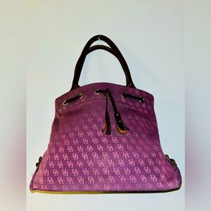 Dooney and Bourke purple/lavender canvas bag. Excellent condition. Gorgeous.